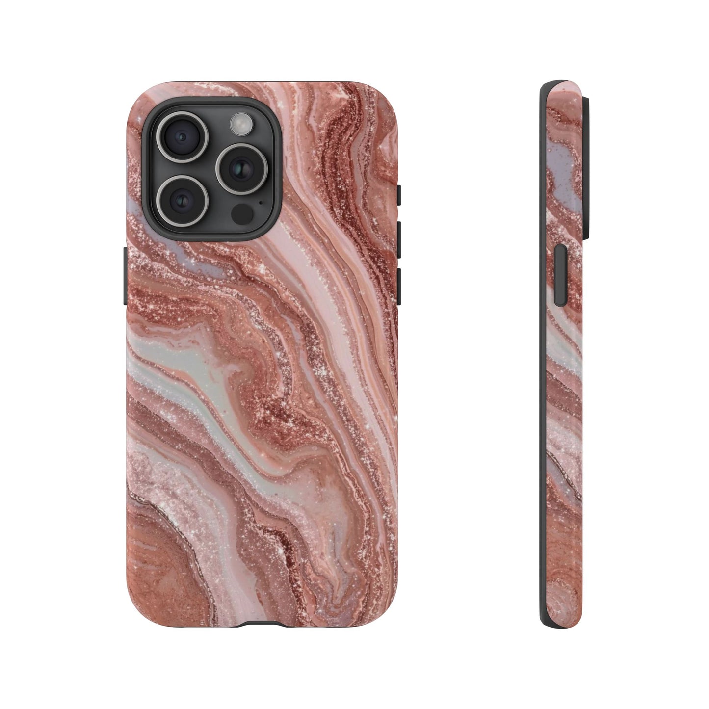 Rose Gold Marble Tough Phone Case