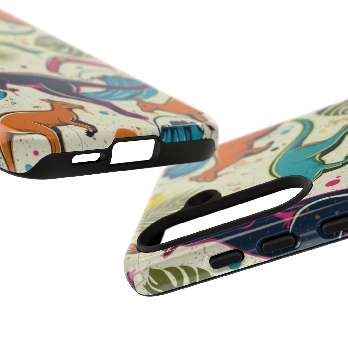 Tough Cases — Colorful Surfing Kangaroo Phone Case