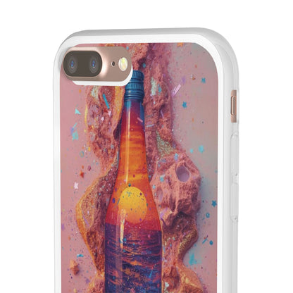 Phone Case — Surreal Sunset Bottle Art Flexible Protective Cover
