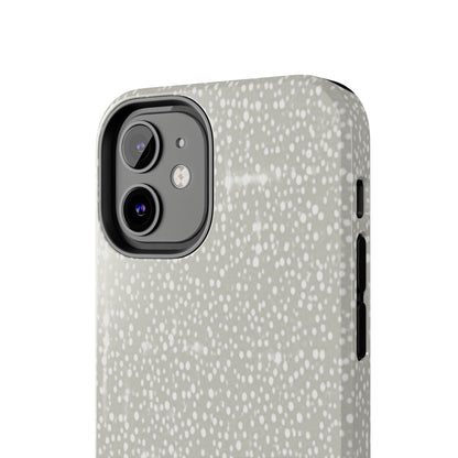 Speckled Gray Tough Phone Case — Protective Shockproof iPhone Cover