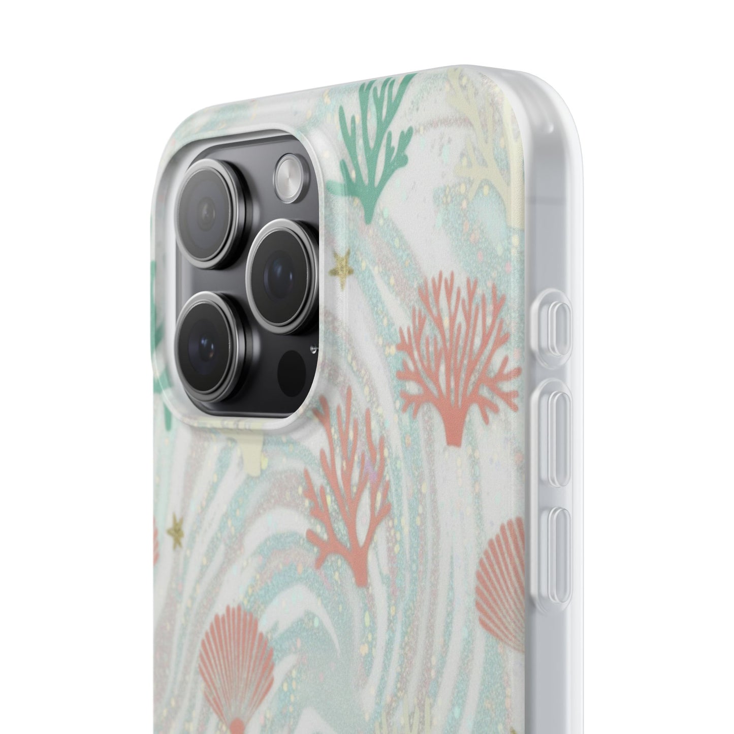 Pastel Seashell Phone Case — Coral Reef Wave iPhone Cover