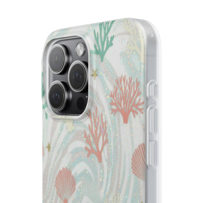 Pastel Seashell Phone Case — Coral Reef Wave iPhone Cover