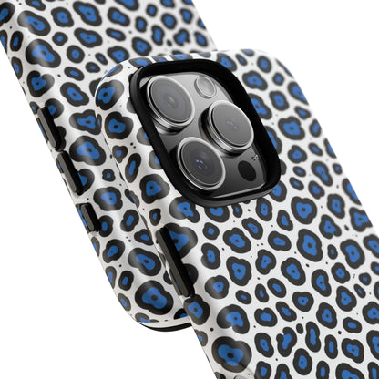 Blue Leopard Print Phone Case – Tough Protective Cover