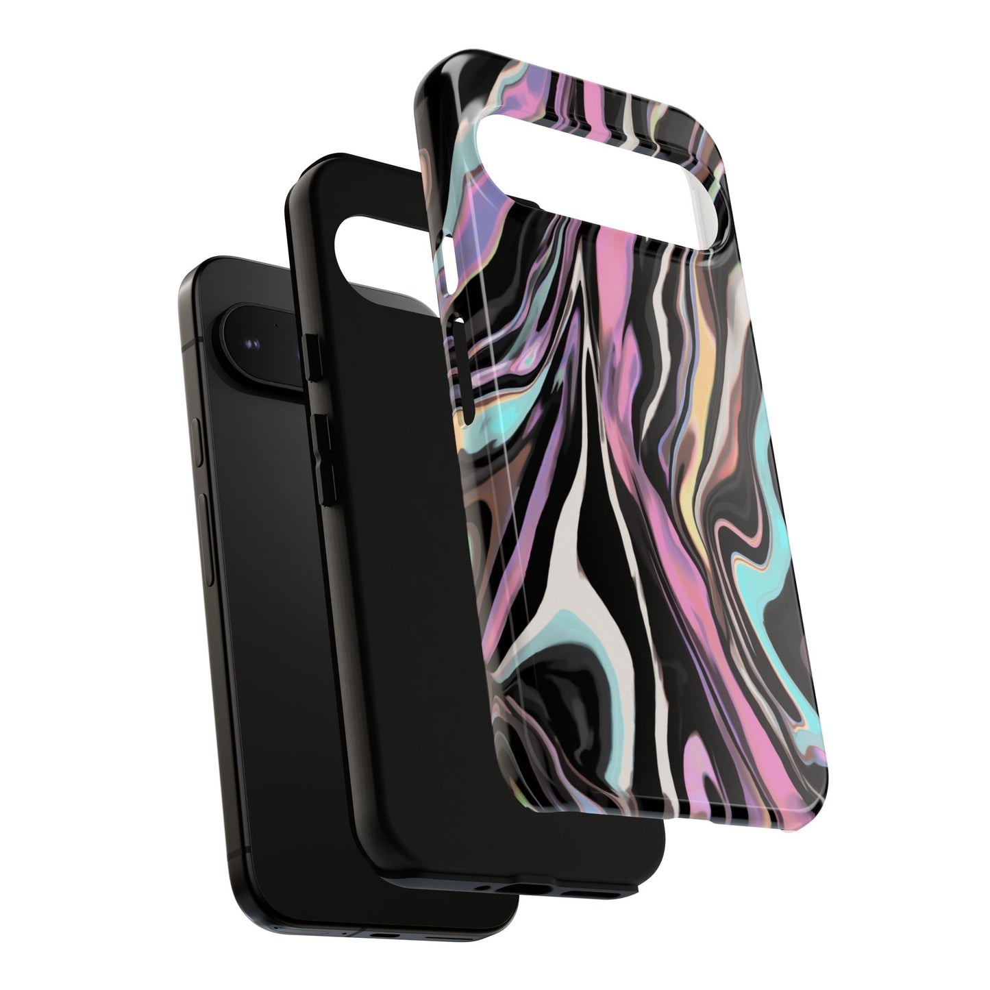 Abstract Marble Tough Phone Case — Pastel Swirl Protective Cover