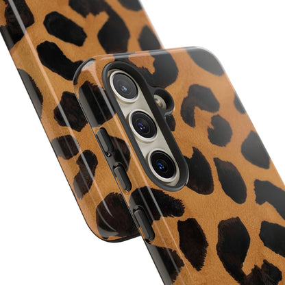 Leopard Print Tough Phone Case — Protective Animal Print iPhone Case