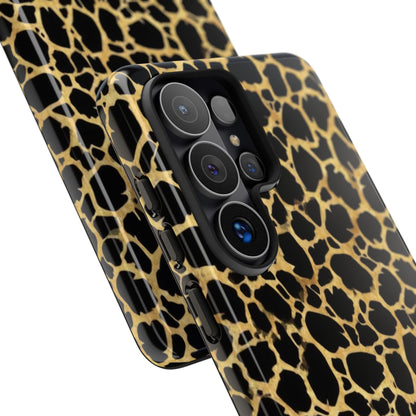 Giraffe Print Tough Phone Case — Durable Leopard-Style Protective Cover