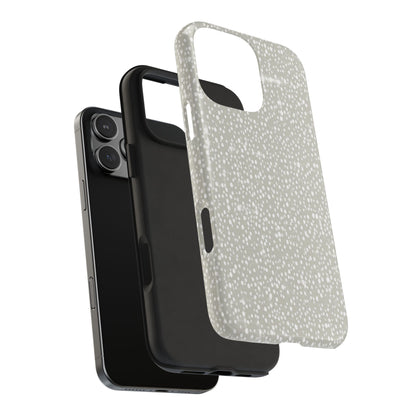 Speckled Gray Tough Phone Case — Protective Shockproof iPhone Cover