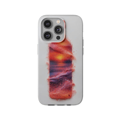 Galaxy Bottle Phone Case — Abstract Cosmic Beverage Design Flexible Case