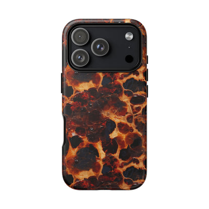 Tortoiseshell Phone Case — Protective iPhone Cover with Classic Amber Pattern