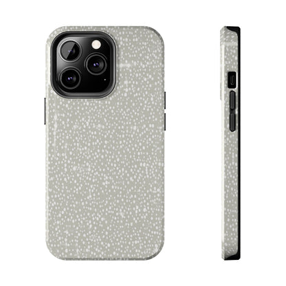Speckled Gray Tough Phone Case — Protective Shockproof iPhone Cover