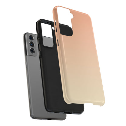 Gradient Tough Phone Case — Peach Ombre Protective Cover