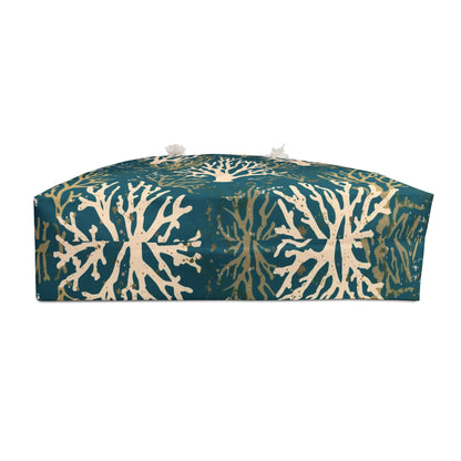 Coral Reef Weekender Bag – Nautical Teal Travel Tote