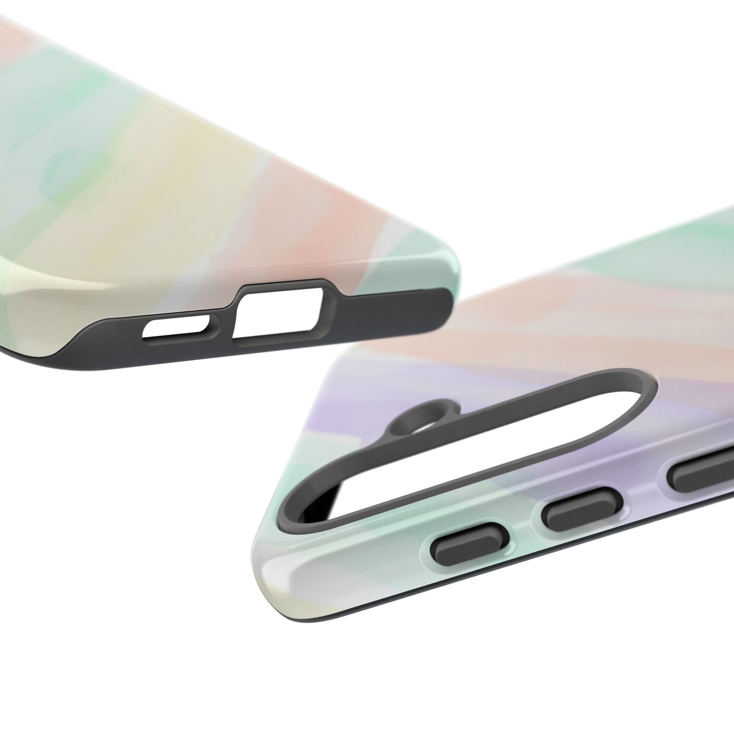 Pastel Watercolor Stripe Tough Phone Case