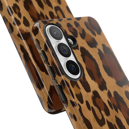 Leopard Print Tough Phone Case — Durable Animal Print Protective Cover