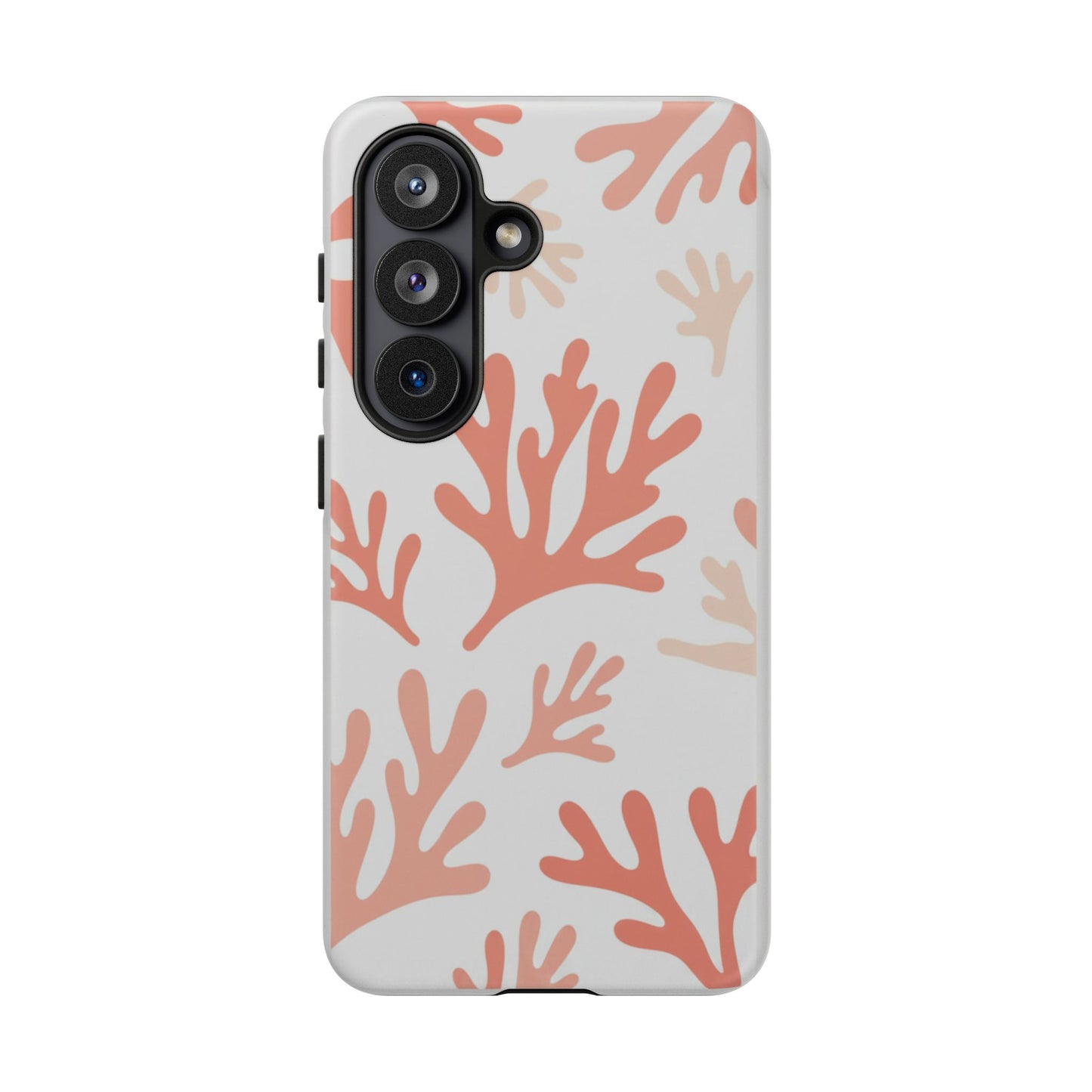 Coral Reef Pattern Tough Phone Case — Pink Beachy Protective Cover
