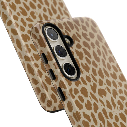 Leopard Print Tough Phone Case — Slim Protective Animal Pattern