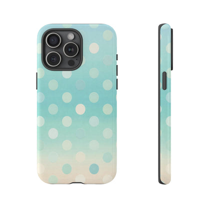 Abstract Palm Tough Phone Case — Minimal Coastal Blue Protective Cover