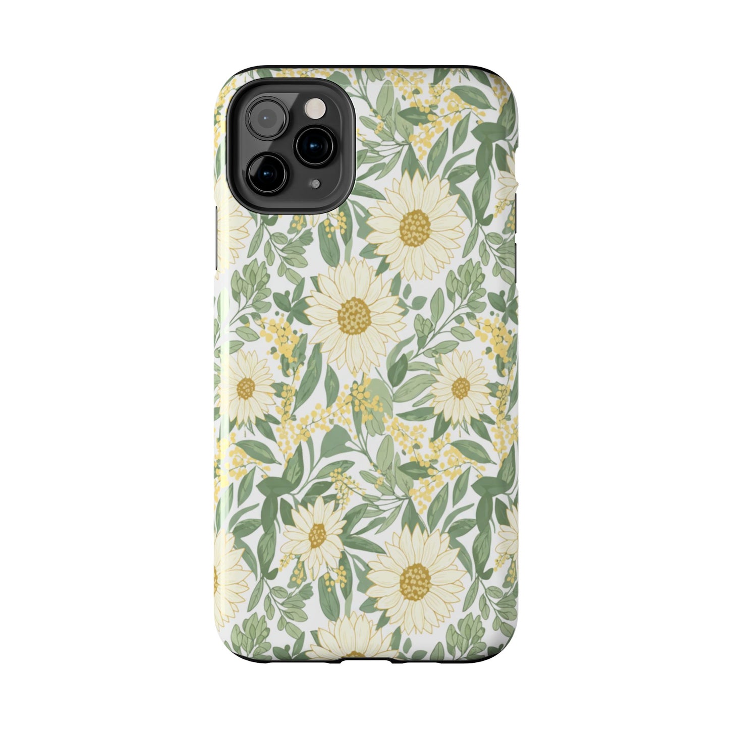 Daisy Meadow Tough Phone Case — Floral Protective Phone Cover