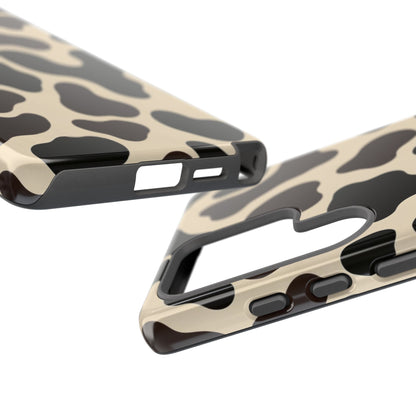 Cow Print Phone Case — Black & Cream Protective  Case