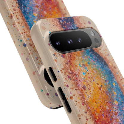Galaxy Bottle Tough Phone Case — Colorful Nebula Splash iPhone Cover