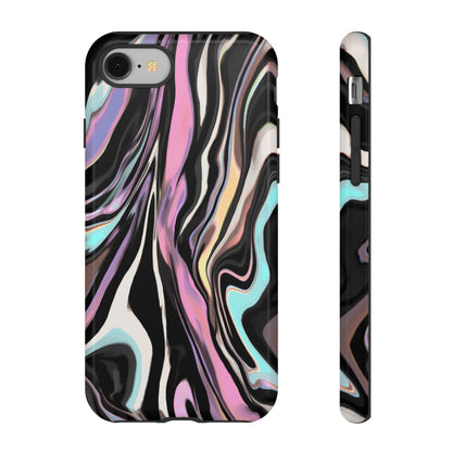 Abstract Marble Tough Phone Case — Pastel Swirl Protective Cover