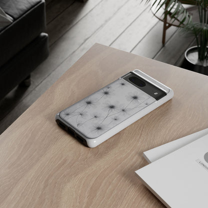 Tough Case — Black & White Floral Tough Phone Case