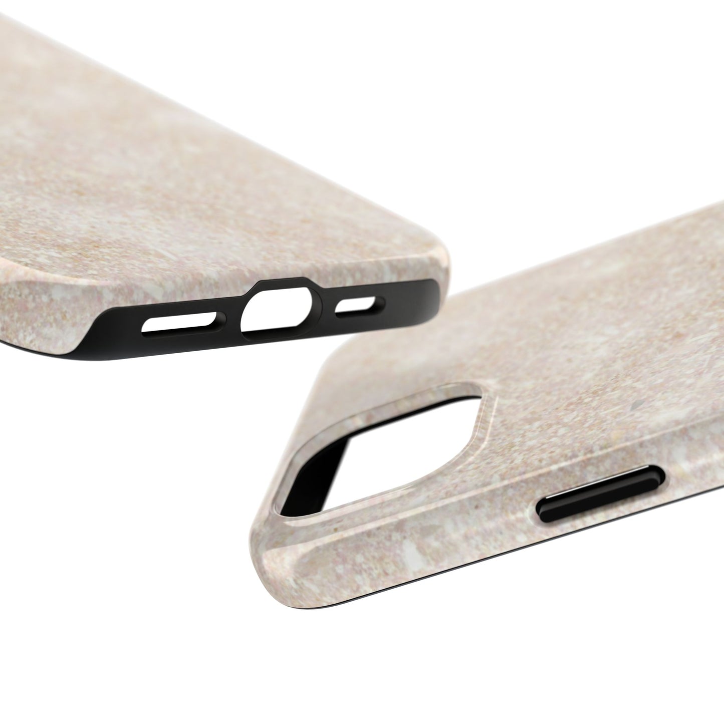 Marble Texture Tough Phone Case — Sandstone Protective Phone Cover