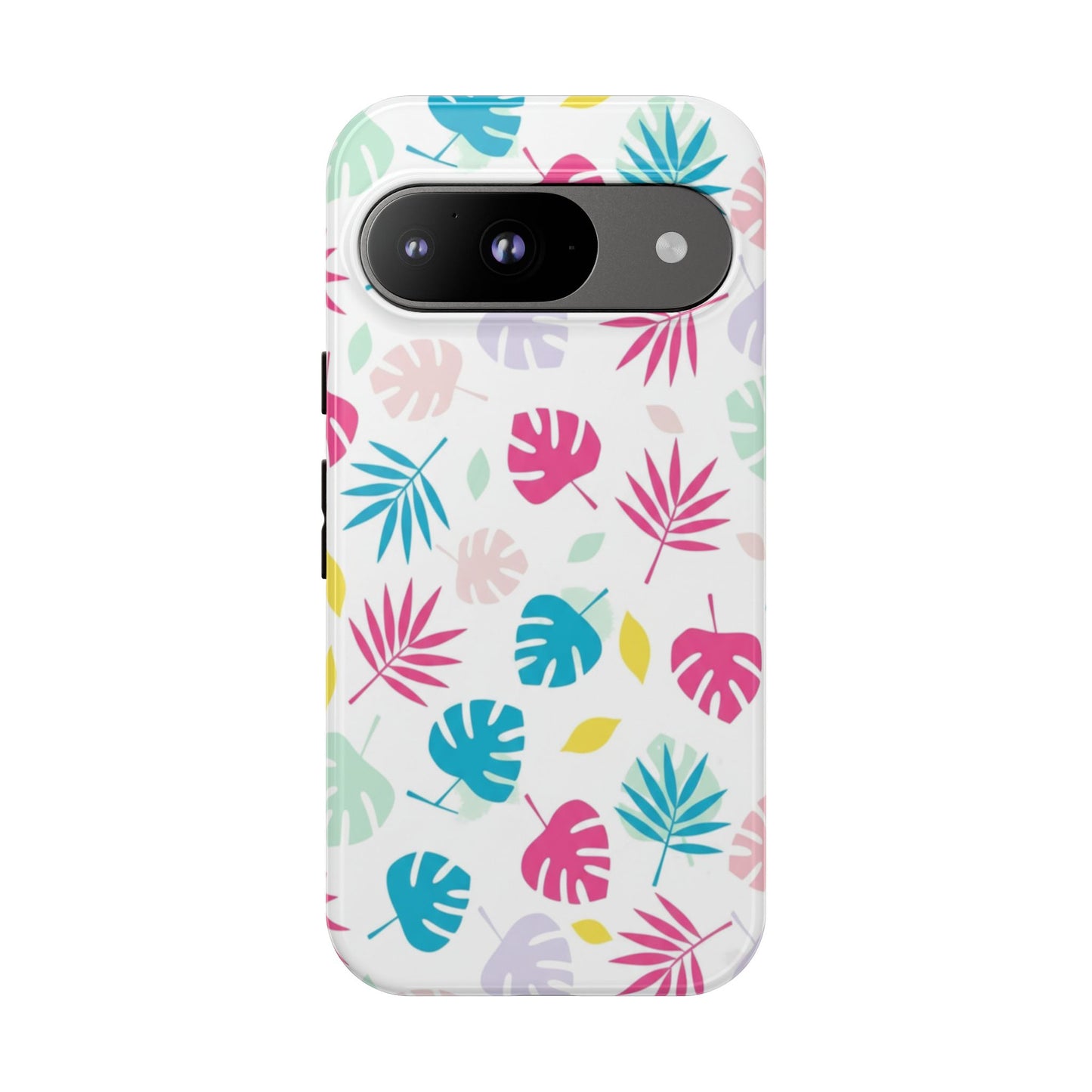 Tropical Leaf Phone Case — Colorful Pastel Monstera & Palm iPhone Case