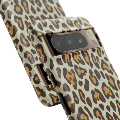 Leopard Print Tough Phone Case — Durable Protective Animal Print Case