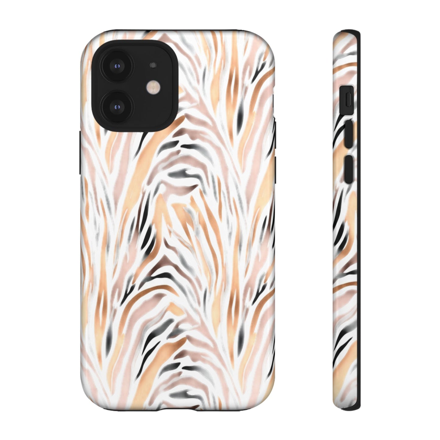 Tough Case — Neutral Watercolor Tiger Stripe Phone Case