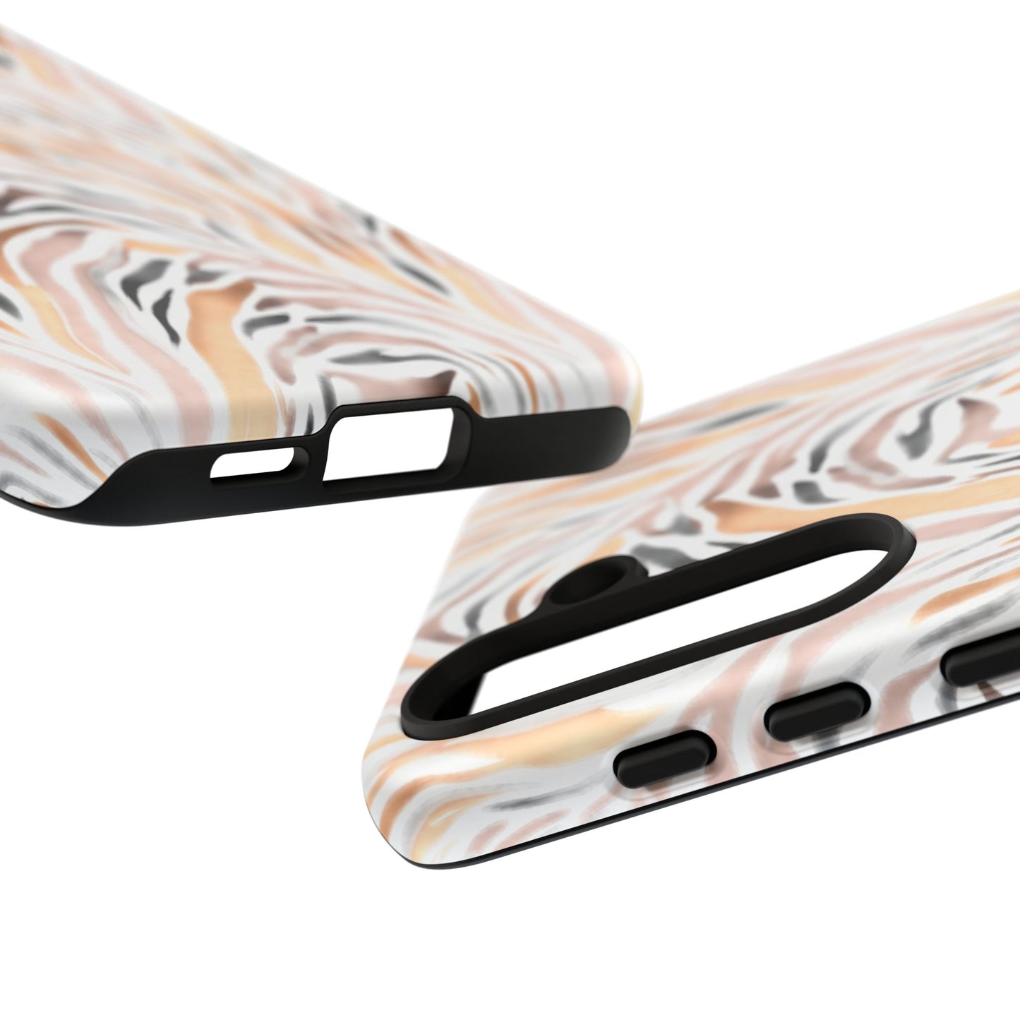 Tough Case — Neutral Watercolor Tiger Stripe Phone Case