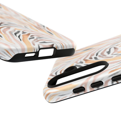 Tough Case — Neutral Watercolor Tiger Stripe Phone Case