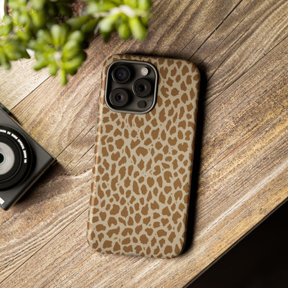 Leopard Print Tough Phone Case — Slim Protective Animal Pattern