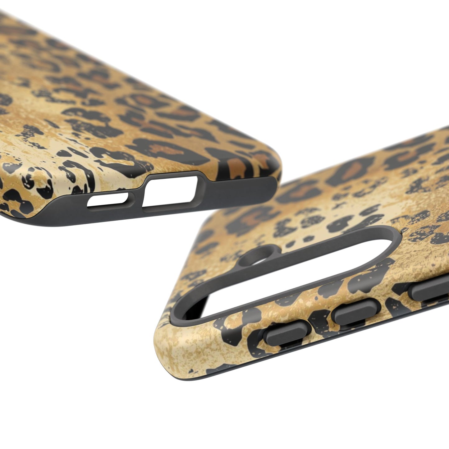 Leopard Print Tough Phone Case — Durable Protective iPhone Cover
