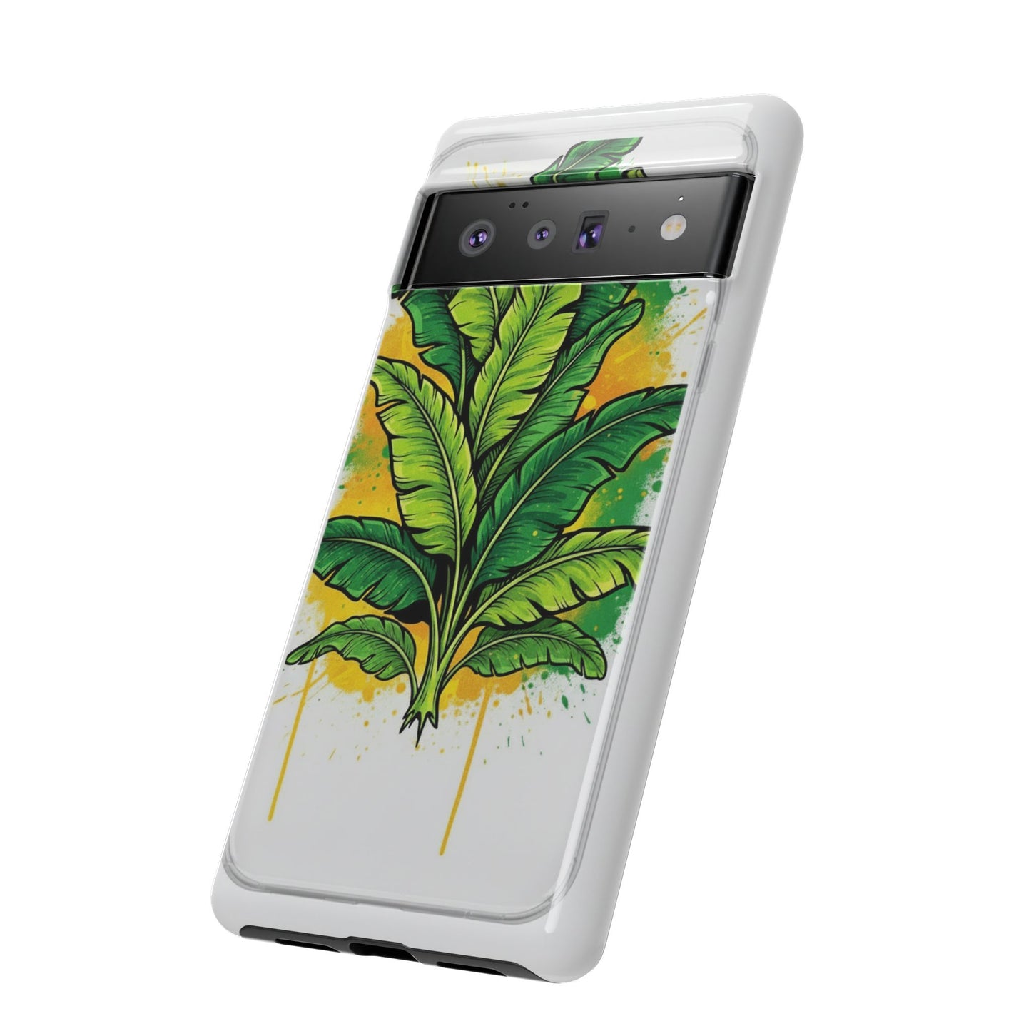 Tropical Banana Leaf Phone Case — Vibrant Green Plant Protector