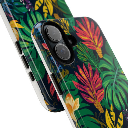 Tropical Floral Phone Case — Vibrant Jungle Leaf Protective Cover