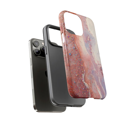 Marbled Rose Gold Galaxy Phone Case — Protective Tough Case