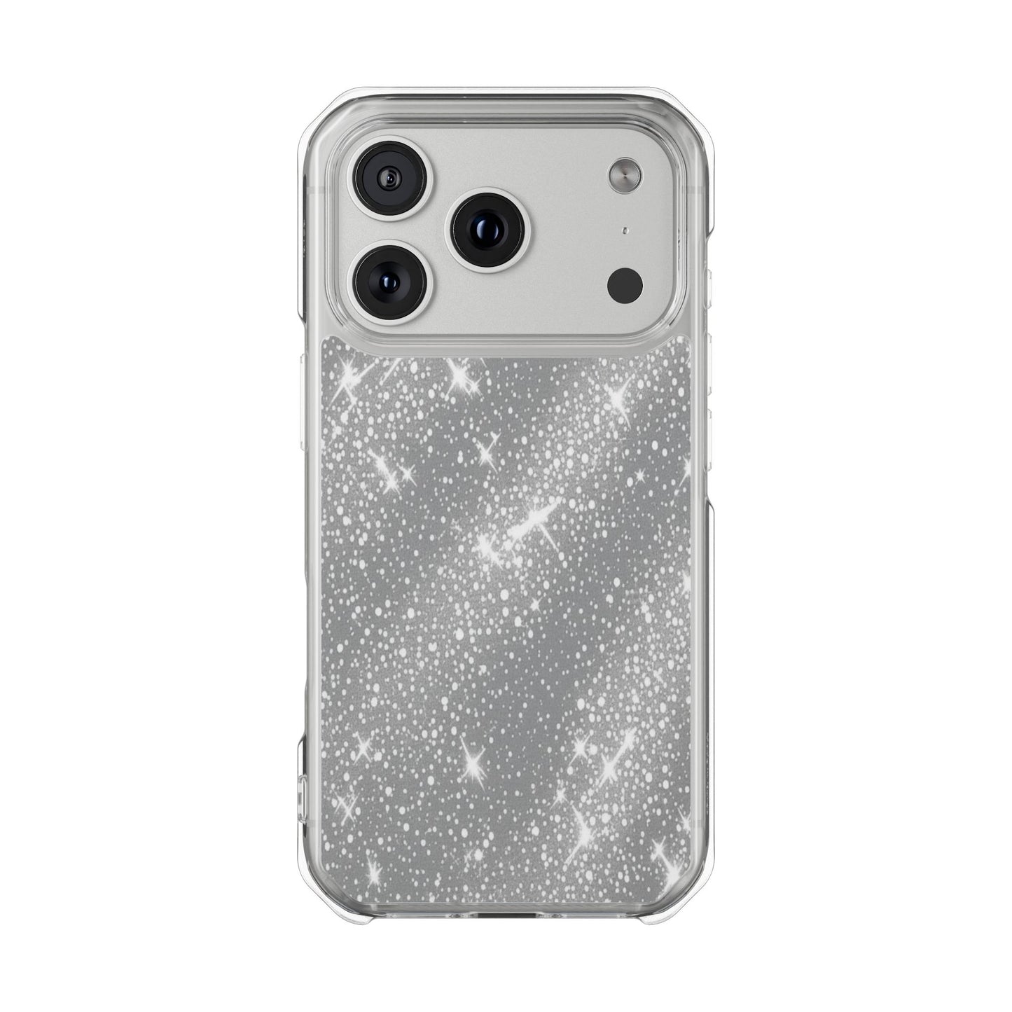 Clear Glitter Magnetic Phone Case — Sparkle Impact Protection
