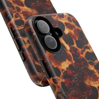 Tortoiseshell Phone Case — Protective iPhone Cover with Classic Amber Pattern