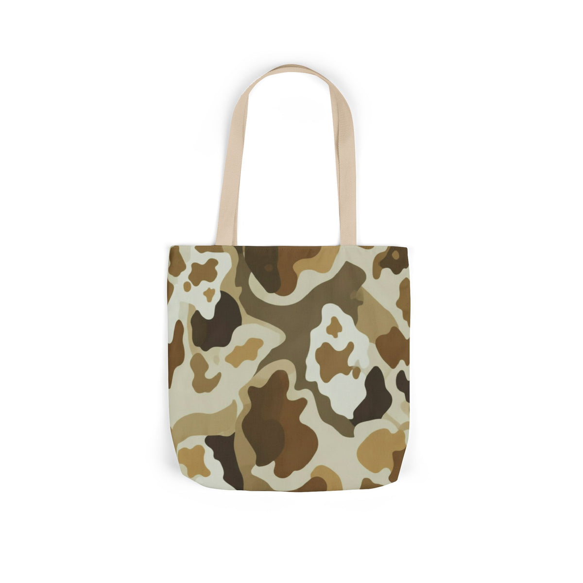 Desert Camo Canvas Tote Bag — Durable Everyday Grocery & Beach Bag