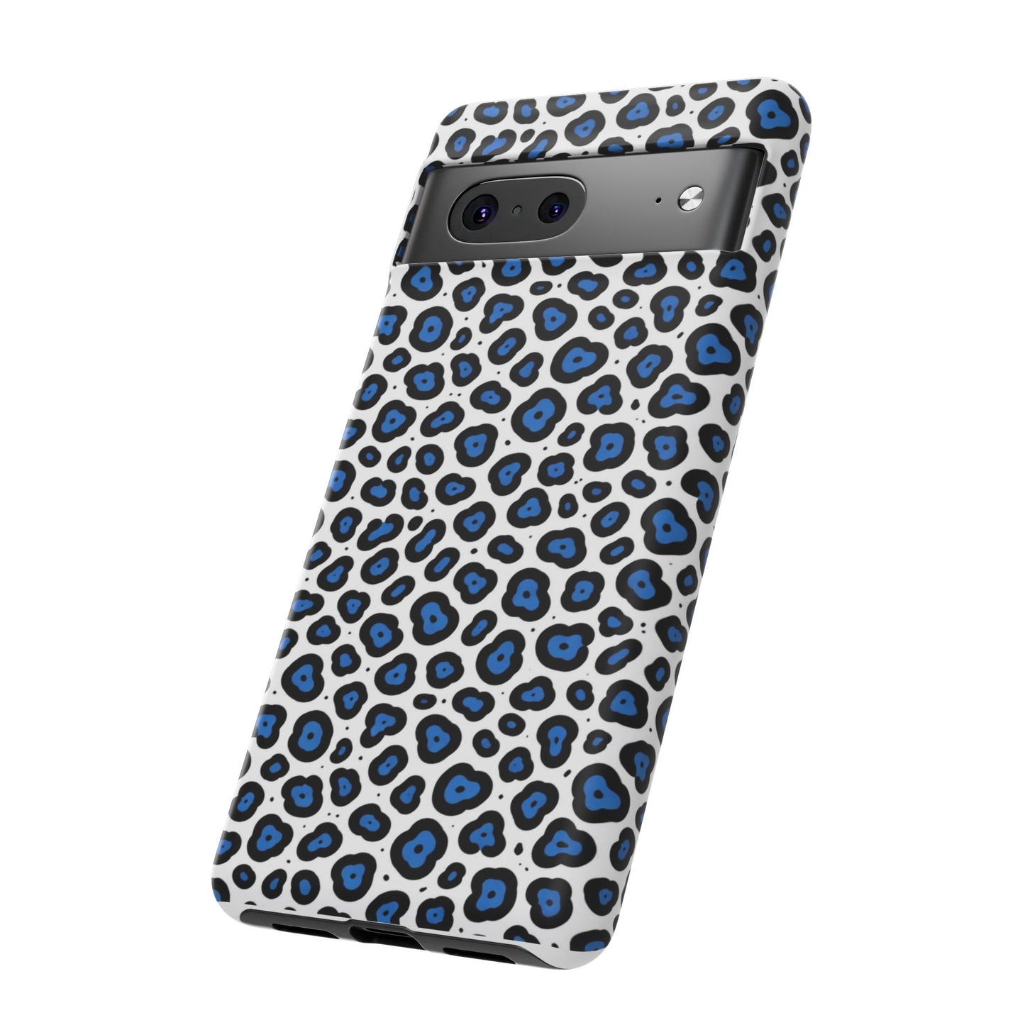 Blue Leopard Print Phone Case – Tough Protective Cover