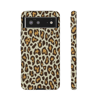 Leopard Print Tough Phone Case — Durable Protective Animal Print Case