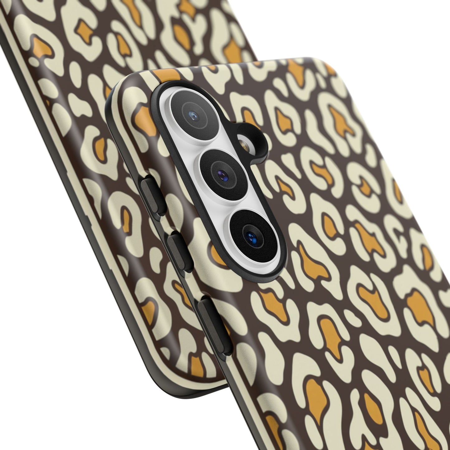 Leopard Print Tough Phone Case — Durable Protective iPhone Cover