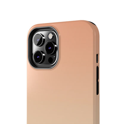 Gradient Tough Phone Case — Peach Ombre Protective Cover