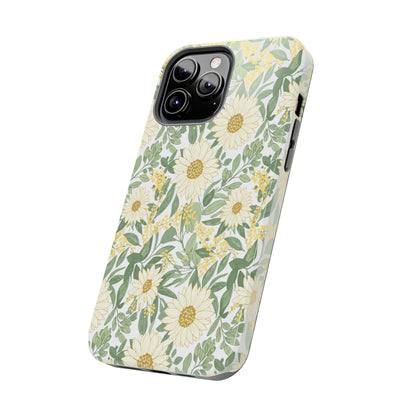 Daisy Meadow Tough Phone Case — Floral Protective Phone Cover