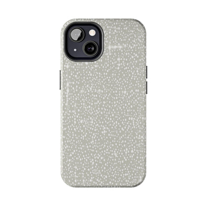 Speckled Gray Tough Phone Case — Protective Shockproof iPhone Cover