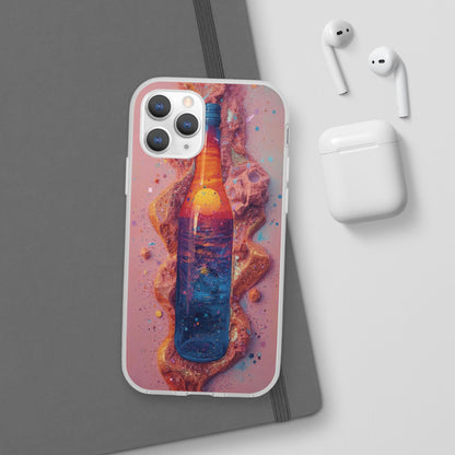 Phone Case — Surreal Sunset Bottle Art Flexible Protective Cover