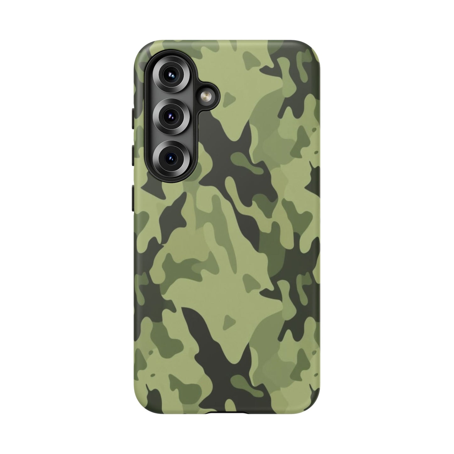 Camo Tough Phone Case — Military Green Protective iPhone Cover