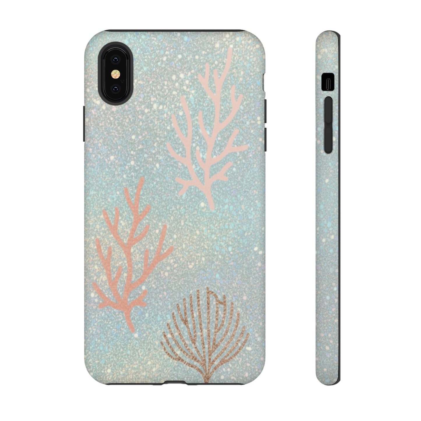 Seafoam Sparkle Phone Case – Coral & Seashell Tough Case