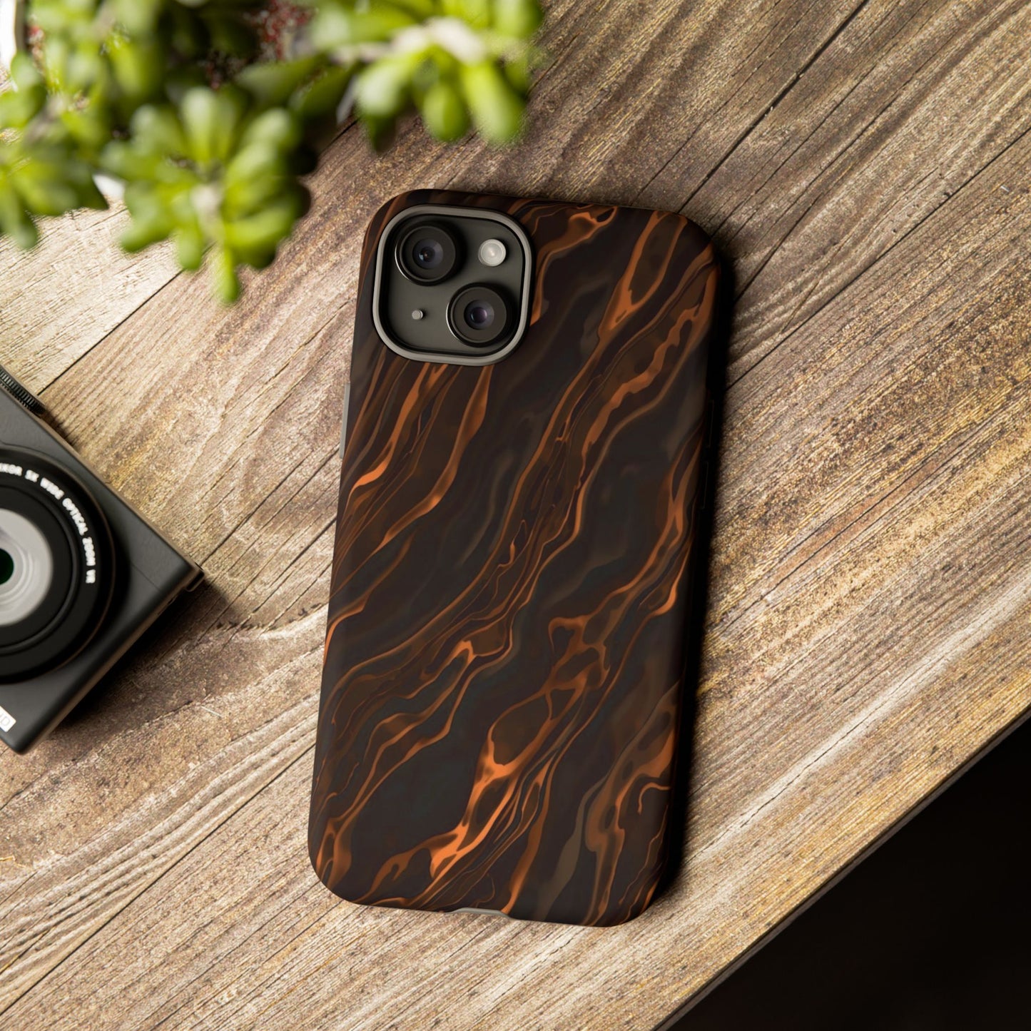 Copper Swirl Phone Case — Tough Protective iPhone Cover